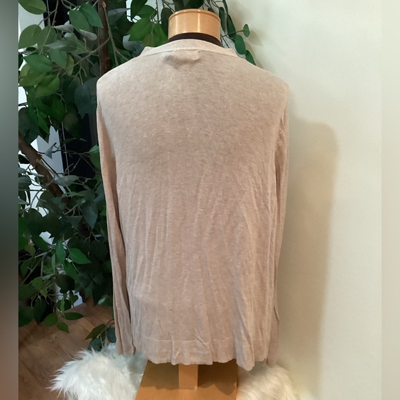 Old Navy light tan lightweight cardigan open front Woman’s size XXL - Picture 4 of 10